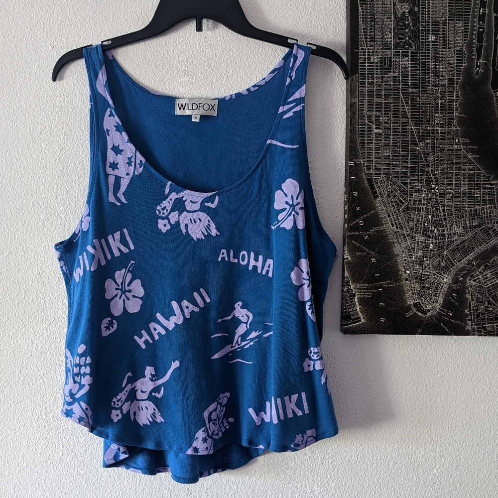 {Wildfox} New Aloha Hawaii Tank